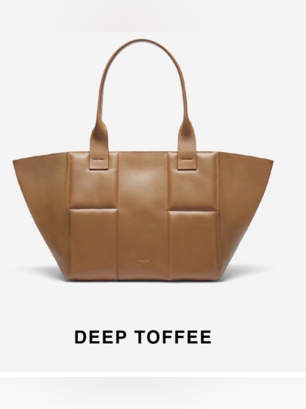 DeMellier of London Casablanca padded shopper/tote Deep Toffee